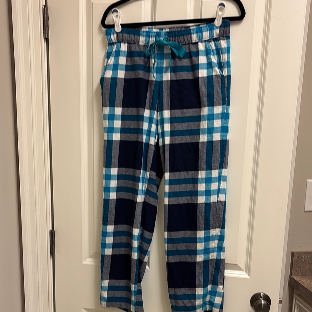 Aerie Blue and Navy Plaid Pajama Pants